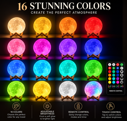 BUKRAG MoonGlow™ – 3D Moon Lamp