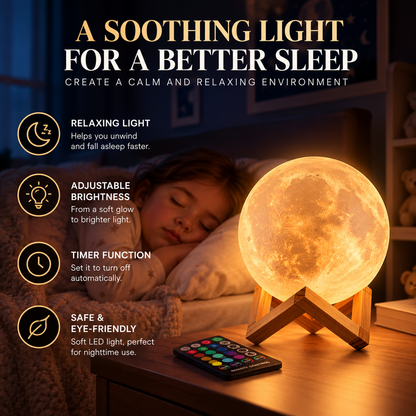 BUKRAG MoonGlow™ – 3D Moon Lamp